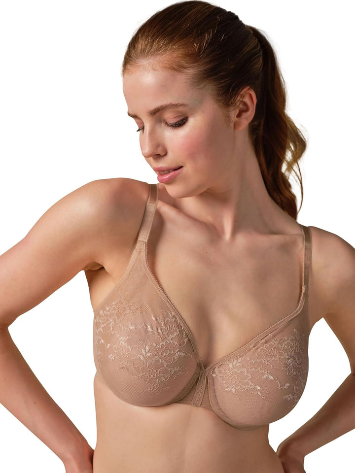 Gossard Damen Glossies Lace Sheer Bra BH, Undurchsichtige 70A Beige (Nude), 70A Beige (Nude)