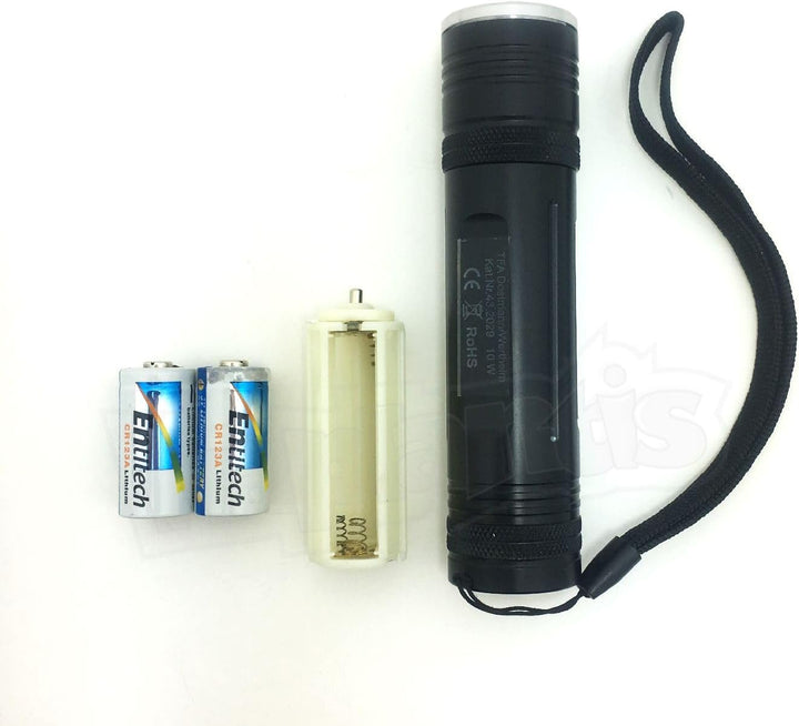 TFA Dostmann LED-Taschenlampe Lumatic Extreme, 43.2029, mit CREE LED 200m Leuchtreichweite, spritzwa