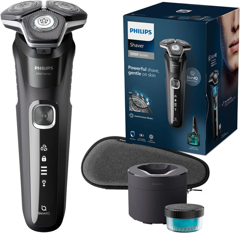 Philips Shaver Series 5000 – Elektrischer Nass- und Trockenrasierer für Herren mit ausklappbarem Tri