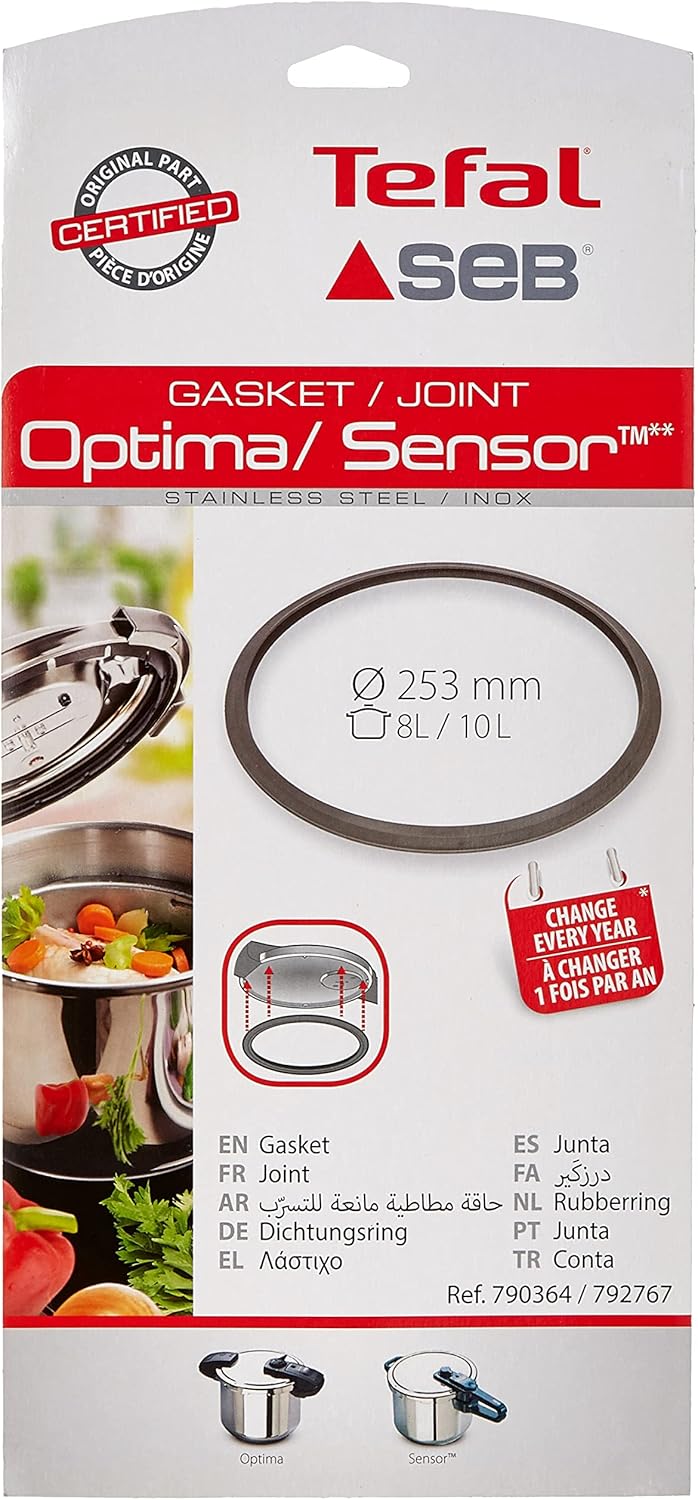 Seb 790364 Gummiring für Edelstahl-Schnellkochtopf 10 l, 253 mm