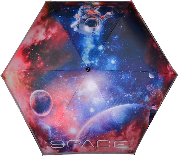Knirps Kinder-Taschenschirm 4Kids Reflective mit Reflexborte - Space, Space