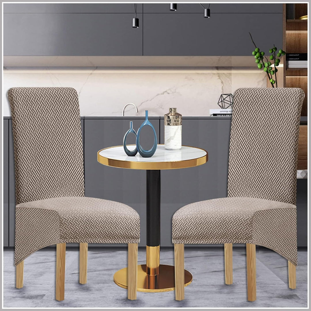 KELUINA XL Stuhlhussen,Universal Stretch Stuhlhussen 2er 4er 6er Set Stuhlbezug für Stuhl Esszimmer