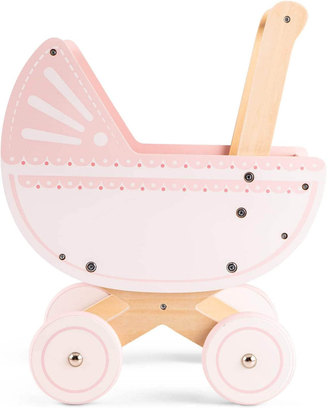 New Classic Toys Puppenwagen mit Bettzeug - Rosa Puppenwagen - Rosa, Puppenwagen - Rosa