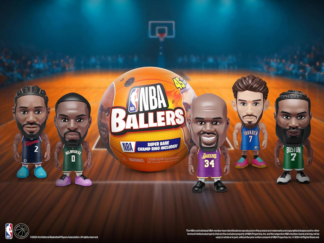 5 Surprise NBA Ballers, Serie 2 Sammelfigur von ZURU(2 Kapsel), Mehrfarbig/Meereswellen (Ocean Tides