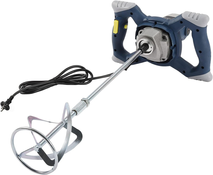 Betonmischer - 1400W Betonrührer 6-Gang Farb-Mörtelrührer mit 60cm Spiralstange, 0-1200 r/min Handrü