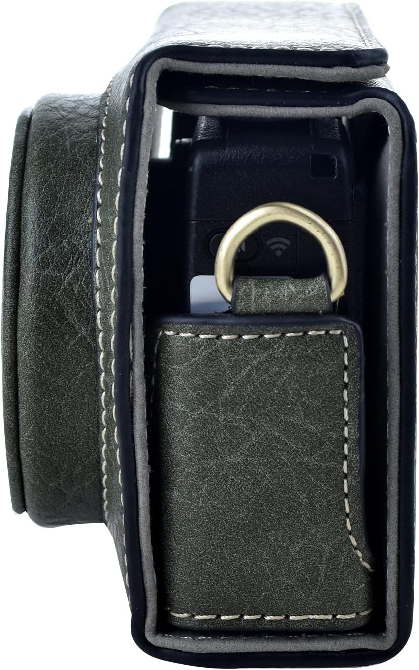 Rieibi Ricoh GR III/GR IIIx Tasche – Vintage PU Leder Kameratasche für Ricoh GR IIIx GR III GRIII GR