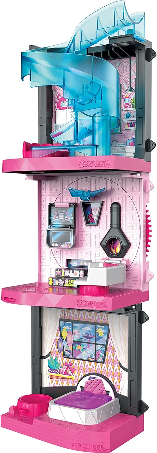 Zoobles Magic Mansion Transforming Playset with Exclusive Z-Girl Collectible Figure, Kids Toys for G