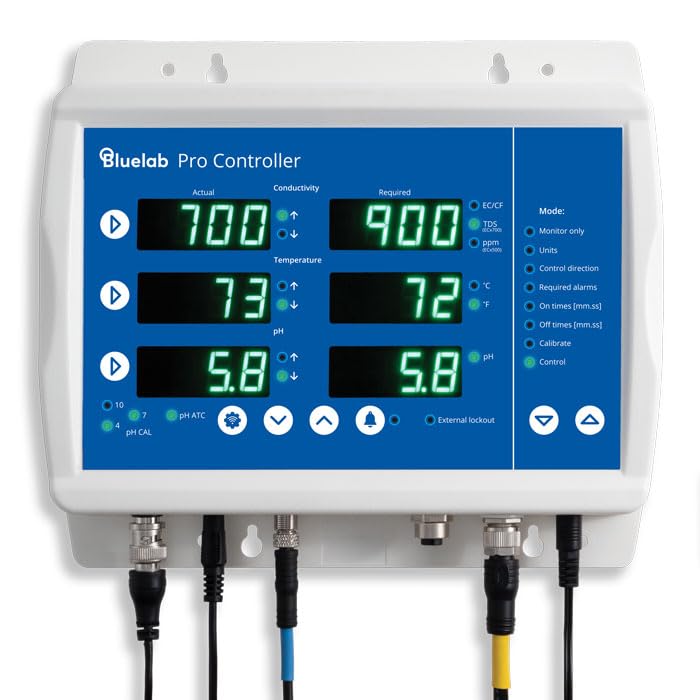 Bluelab Pro Controller Wi-Fi Fully Automated 24/7 Digital Monitor for Hydroponics Multi-Nutrient & p