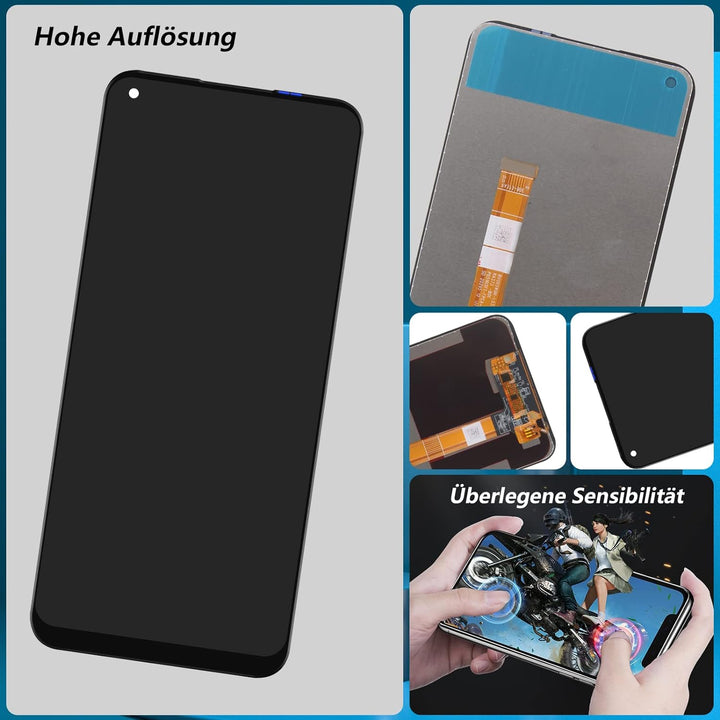 RongZy Kompatibel mit Oppo A53 / A32/A33 (2020)/A53S Ersatz Bildschirm LCD Display und Touchscreen-D