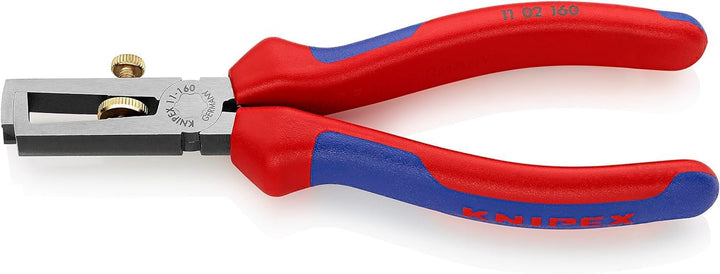 Knipex Abisolierzange mit Öffnungsfeder, universal schwarz atramentiert, mit Mehrkomponenten-Hüllen