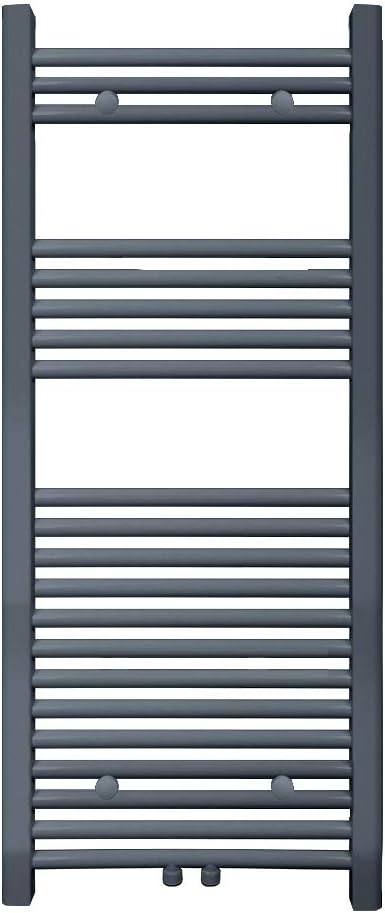 S SIENOC 500 x 1150 mm Anthrazit mittelanschluss Badheizkörper handtuchhalter Heizkörper Handtuchwär