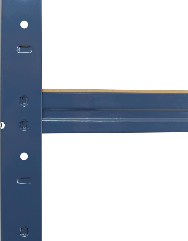 shelfplaza® 155x50x30cm Home Schwerlastregal blau/Metallregal mit 4 Böden/Kellerregal Metall, Garage