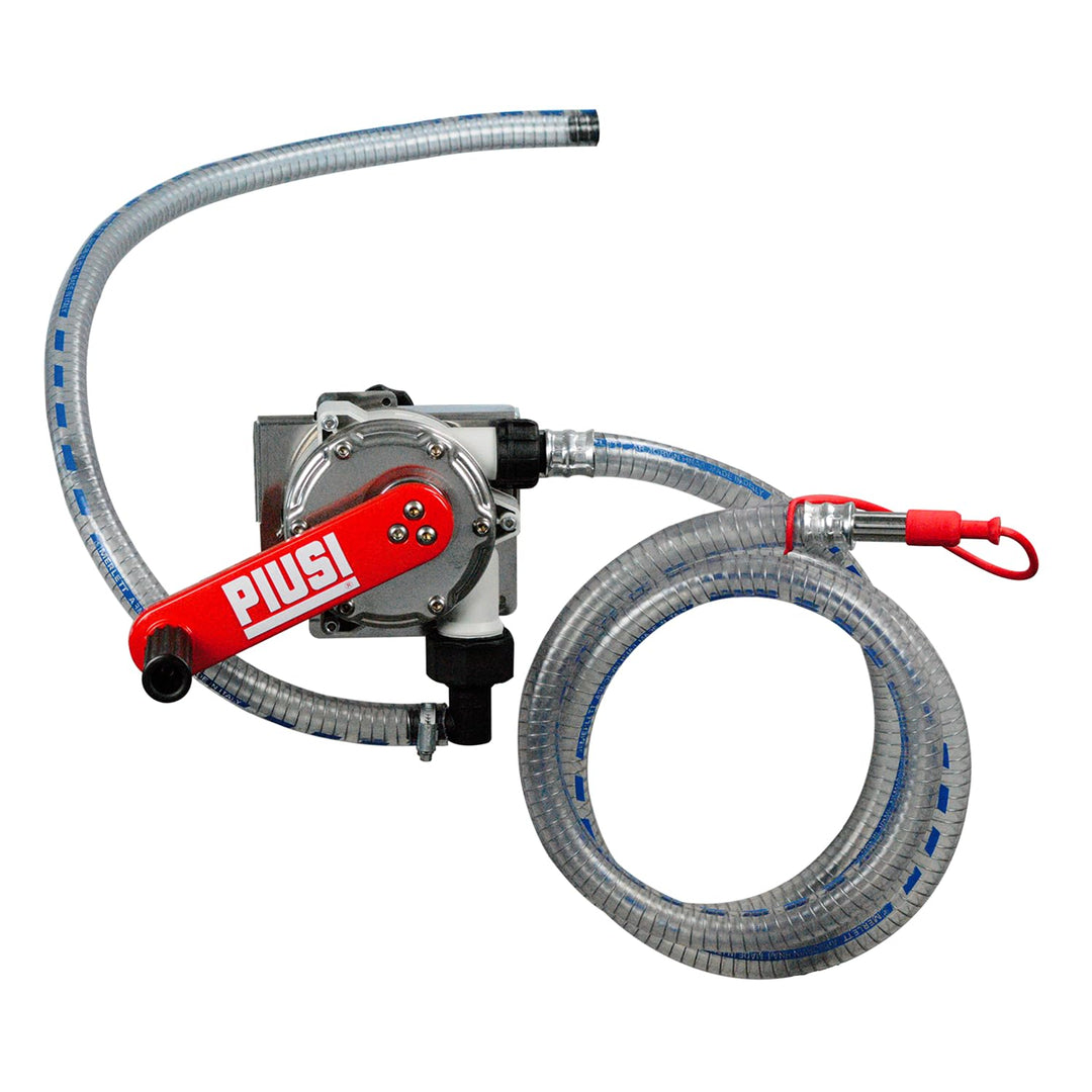 PIUSI Handkurbelpumpe für AdBlue/Urea/DEF, Wasser und Frostschutzmittel mit IBC-Tankhalterung, 38 Li