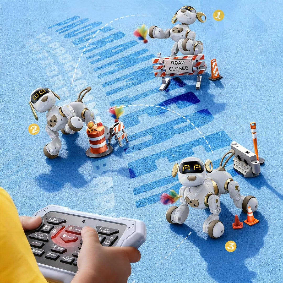 Ruko 18011 Roboter Hund Weiss &amp; Schwarz