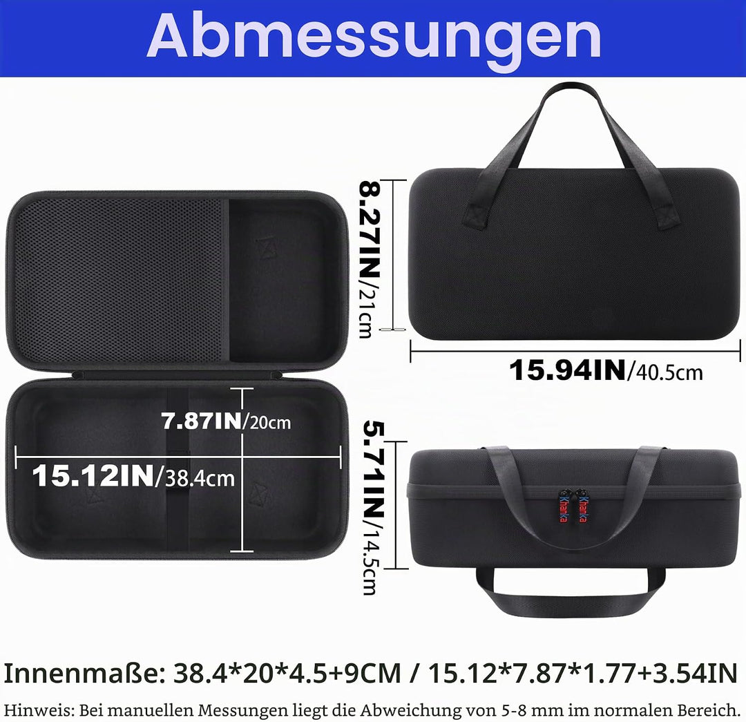 Khanka Hart Tasche Schutzhülle für HP Officejet 250 mobiler Multifunktionsdrucker Etui Case. (nur Ta