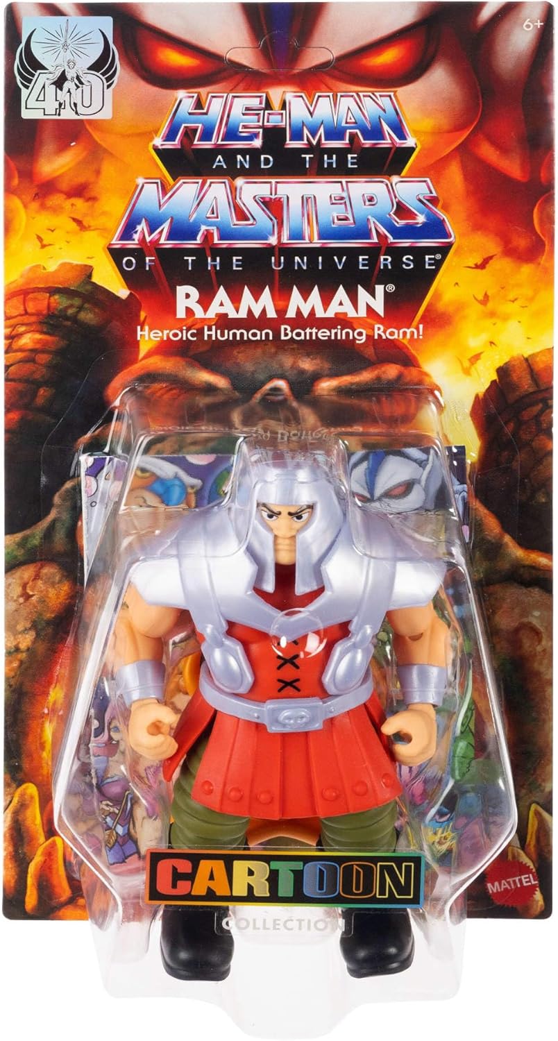 Masters of the Universe Origins Actionfigur Ram Man aus der Cartoon-Kollektion, ca. 14 cm gross, MOT