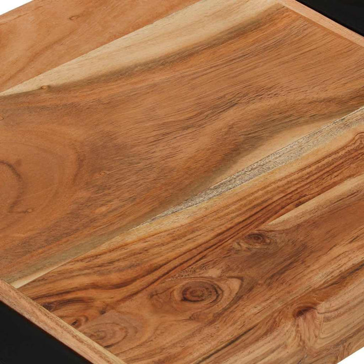 vidaXL Massivholz Satztisch 3-TLG. Beistelltisch Couchtisch Sofatisch Wohnzimmertisch Kaffeetisch Te
