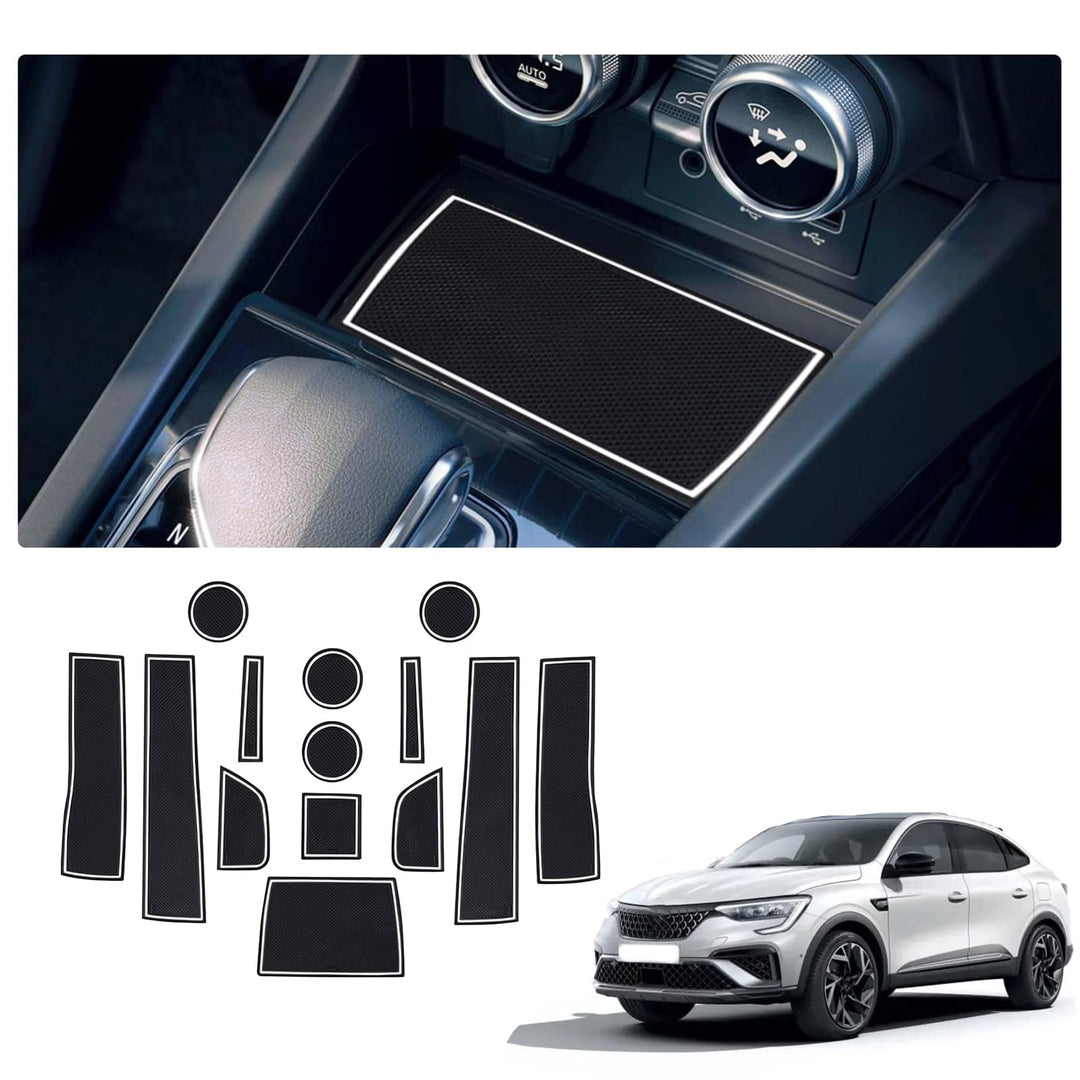 GAFAT Kompatibel mit Renault Arkana 2021 2022 2023 Antirutschmatten, Arkana Gummimatten, Mittelkonso