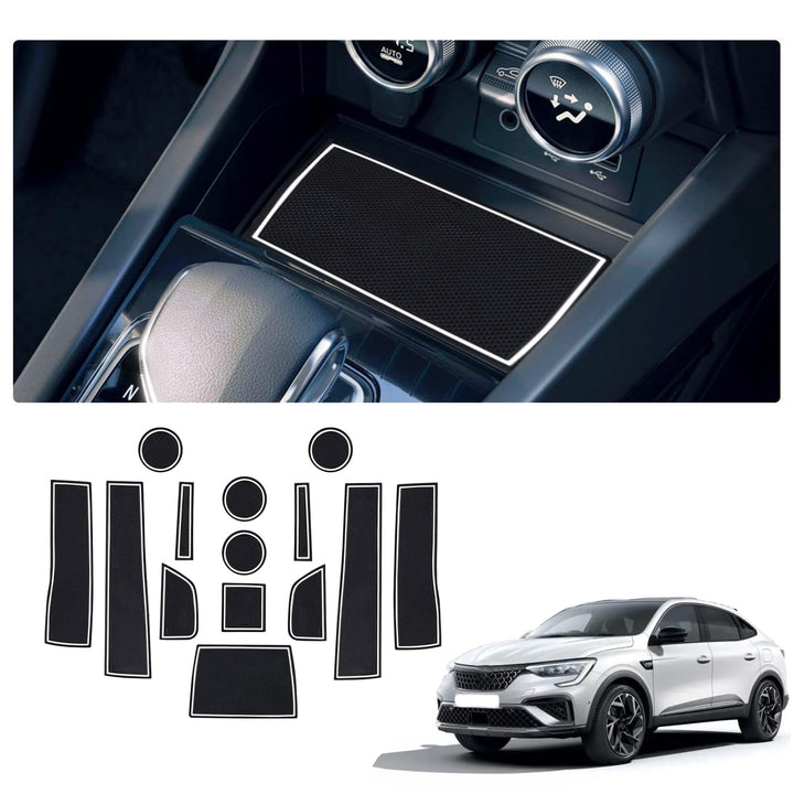 GAFAT Kompatibel mit Renault Arkana 2021 2022 2023 Antirutschmatten, Arkana Gummimatten, Mittelkonso