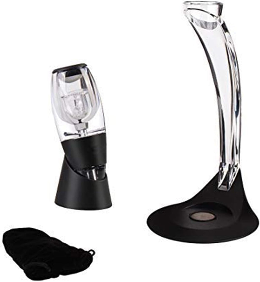 Weinbelüfter Rotwein Dekanter Set, Weinausgiesser Belüfter mit Ständer Weindekanter by US Sense (Dek