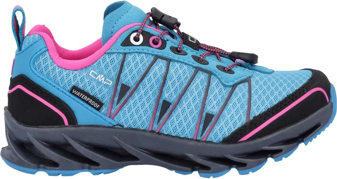 CMP Unisex Kinder Kids Altak Trail Shoes Wp 2.0 Trail Running Shoe 34 EU Turchese Purple Fluo, 34 EU