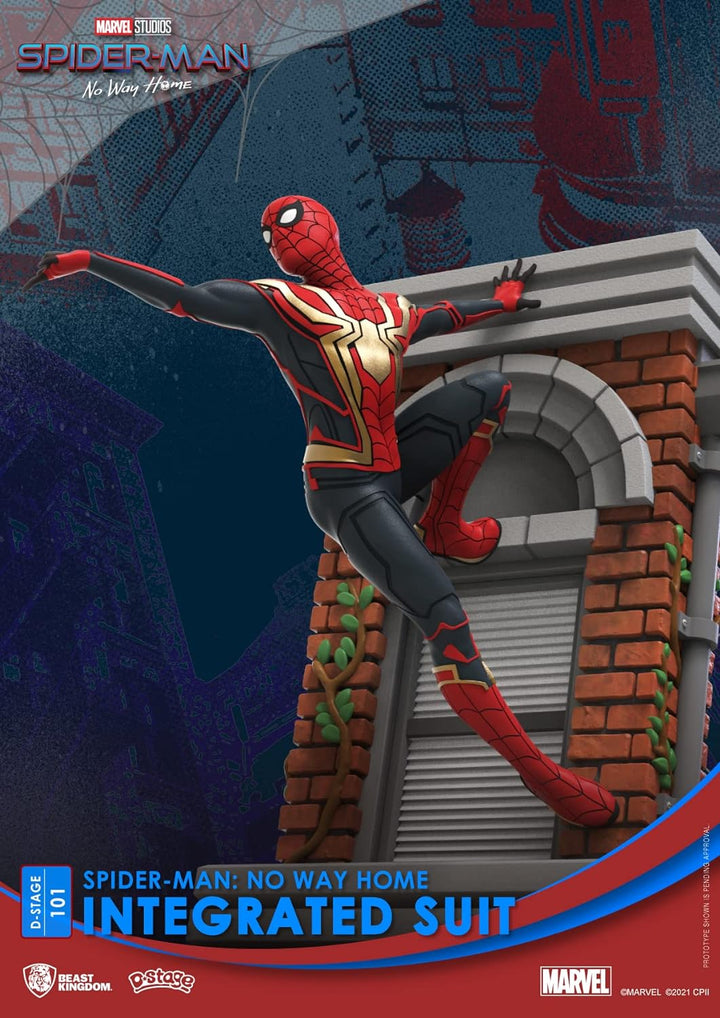 Beast Kingdom Marvel - Diorama-101 - Spider-Man : No Way Home - Integrierter Anzug