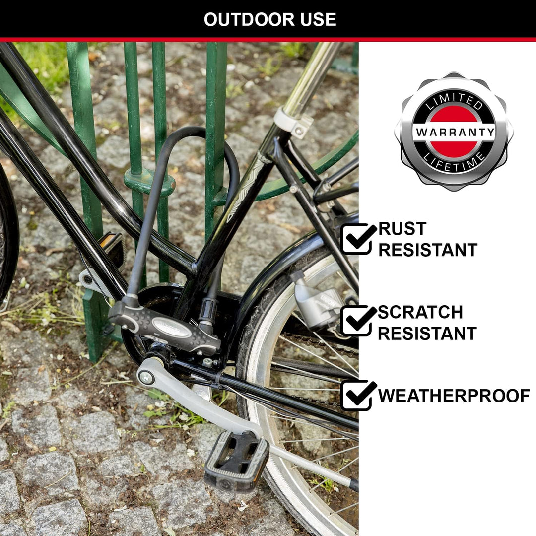 MASTER LOCK Bügelschloss [Schlüsselschloss] [mit Halterung] [Zertifiziertes Fahrrad Schloss - Secure