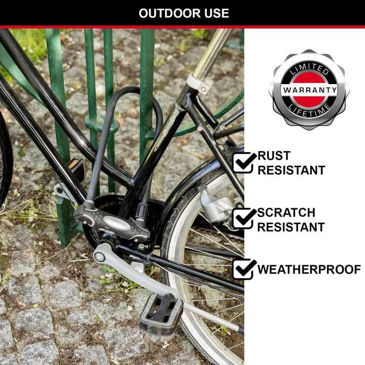 MASTER LOCK Bügelschloss [Schlüsselschloss] [mit Halterung] [Zertifiziertes Fahrrad Schloss - Secure