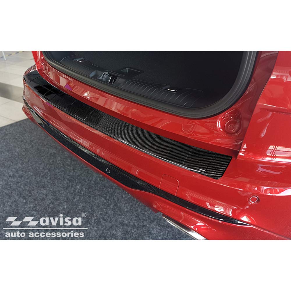 Avisa Echtes 3D Karbon Heckstossstangenschutz kompatibel mit Ford Kuga III ST-Line/Vignale/Hybrid 20