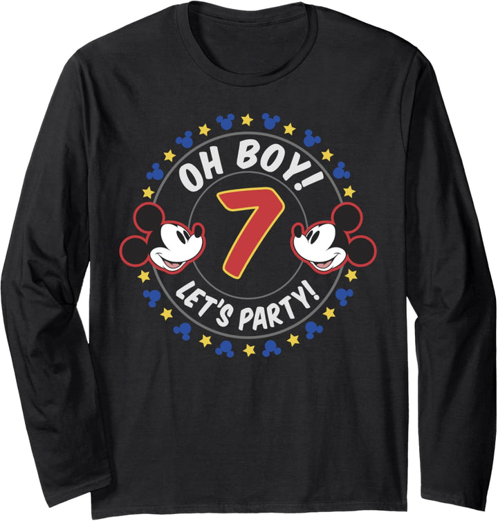Disney Mickey & Friends 7 Year Old Let's Party Langarmshirt