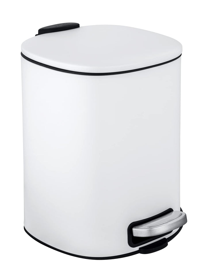 WENKO Kosmetik-Treteimer Alassio, Abfalleimer mit 5 Liter Volumen, hochwertiger Badezimmer-Mülleimer