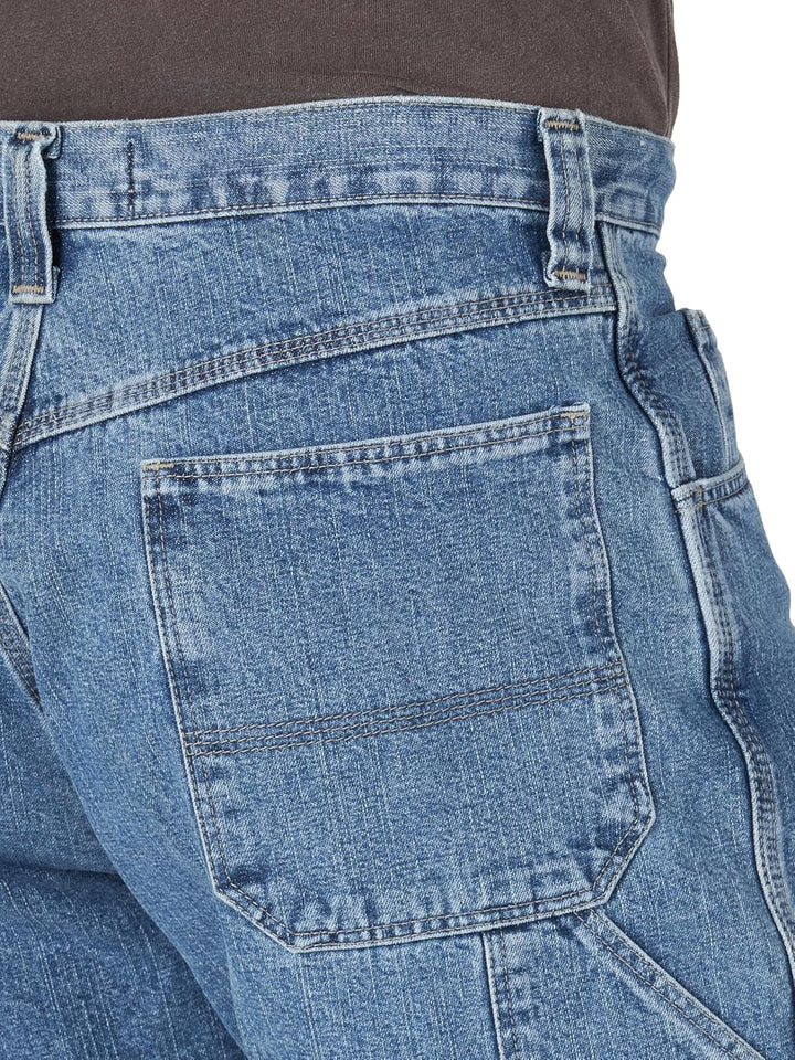 Wrangler Authentics Men's Loose Fit Carpenter Short, 50 Antique Stonewash