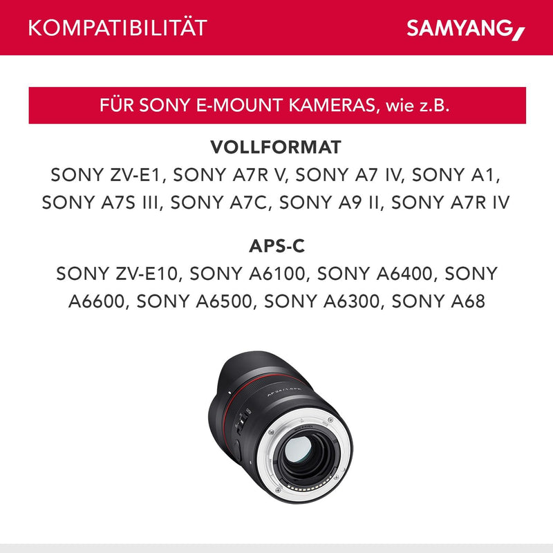 Samyang AF 24mm F1.8 Sony FE Tiny but Landscape Master - Autofokus Vollformat und APS-C Weitwinkel F