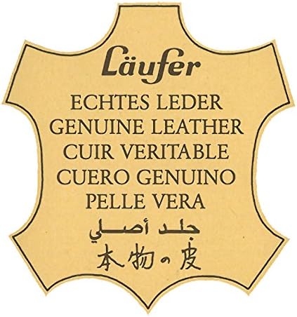 Läufer 35056 Concerto Briefkorb aus Leder, Echt Leder, schwarz, carbon, Ziernaht schwarz, Handgefert