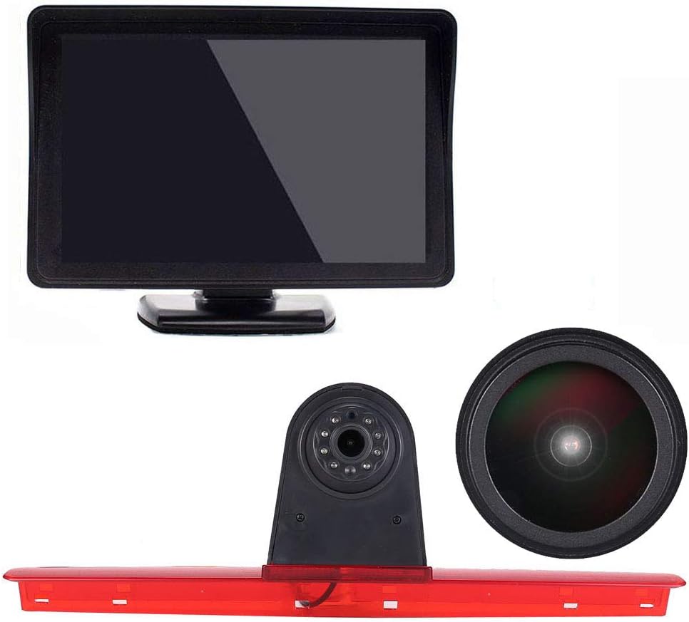 「18mm Linse Top Qualität Rückfahrkamera + 4.3 Zoll TFT LCD Bildschirm Auto Monitor」Bremsleuchte Auto