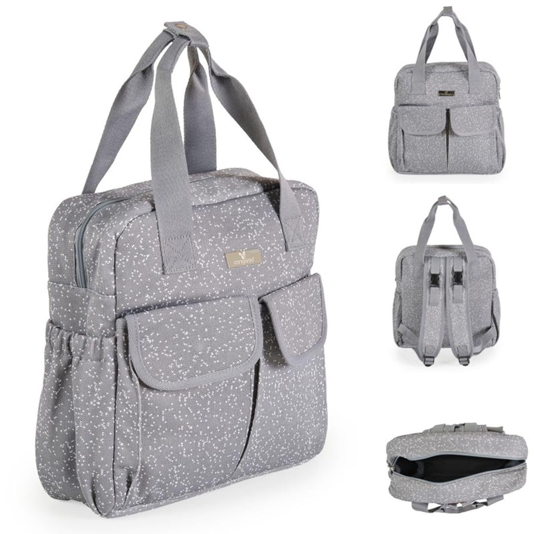 Cangaroo Wickeltasche Mivida Clips Wickelunterlage Reissverschluss Schultergurte grau, Grau