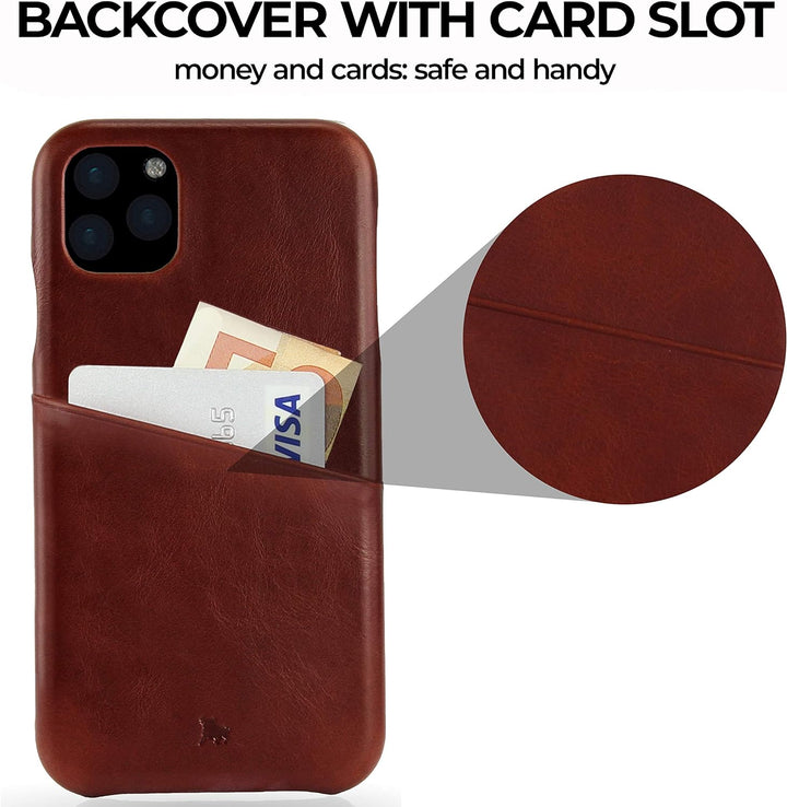 BULLAZO Menor Urban – kompatibel mit iPhone 11 / XI Case Schutzhülle Handy Hülle mit Kartenfach aus