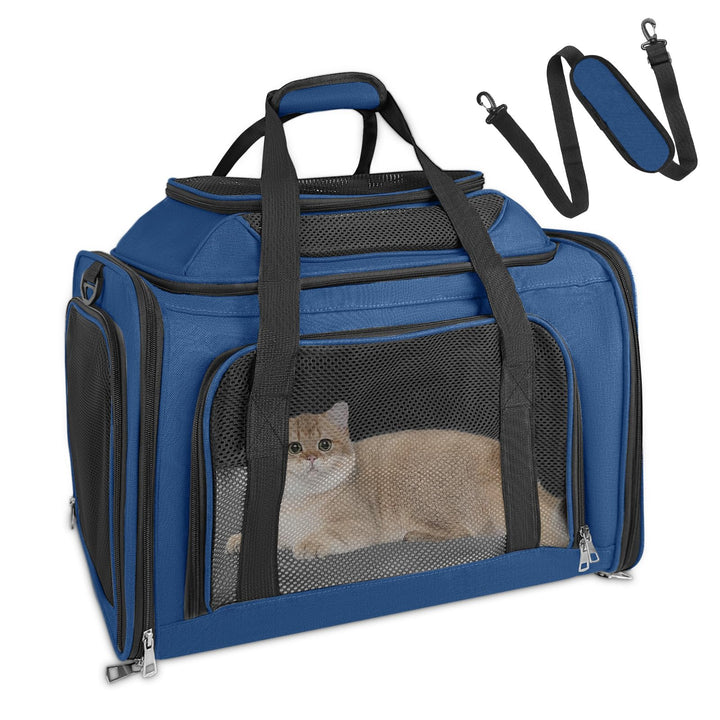 Transporttasche Katze, Transportbox für Katze Hund, Katzentransporttasche, Faltbare Haustier Trageta
