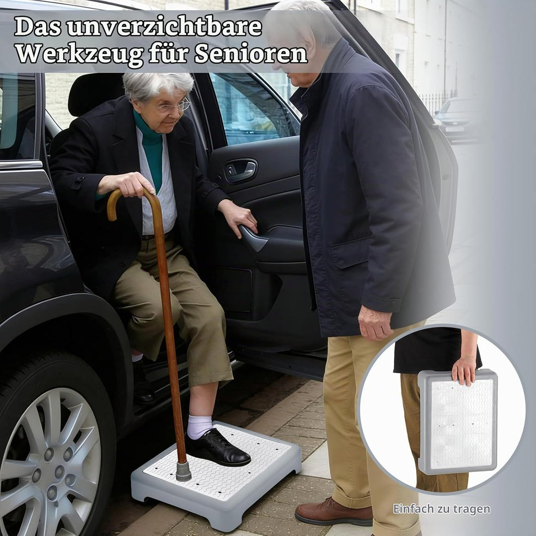 rutschfest Halbstufe 9cm, Trittstufe Tragbare Steighilfe &amp; Einstiegshilfe Anti-Rutsch Tritthocker bi
