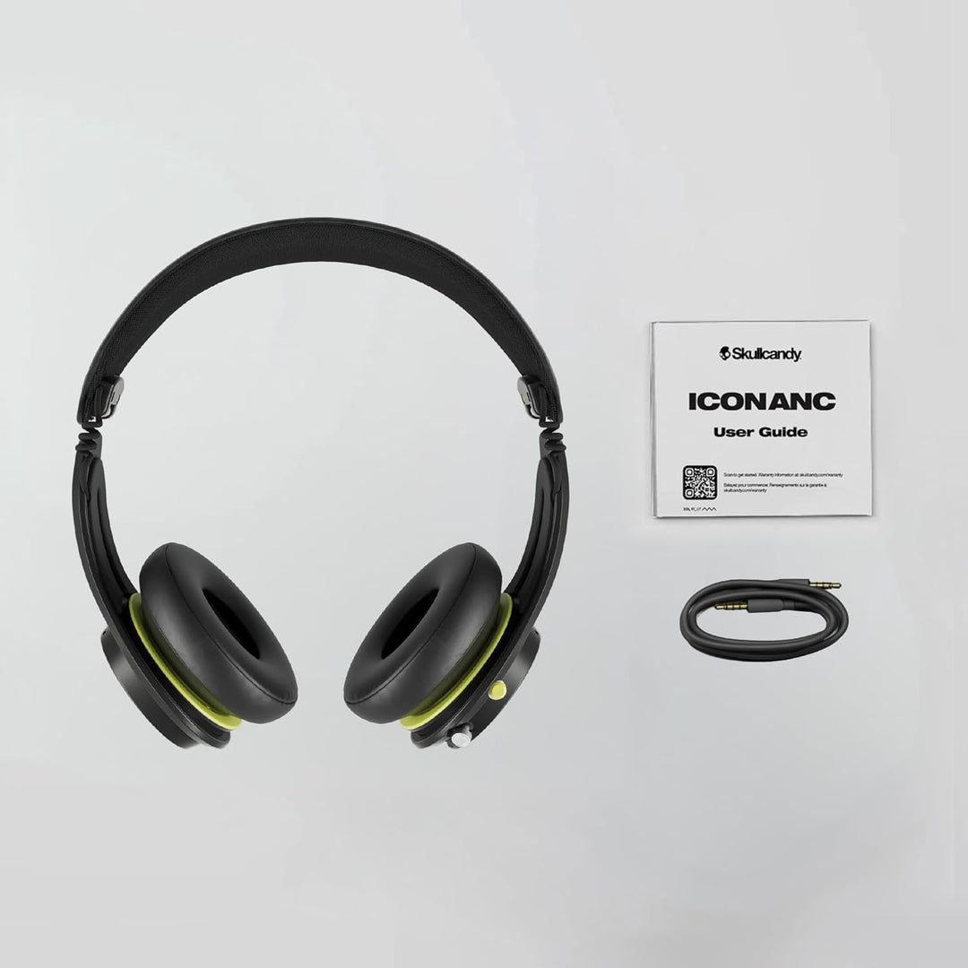Skullcandy Icon ANC Wireless On-Ear Bluetooth Headphones, Active Noise Cancelling, Up to 60 Hours Ba