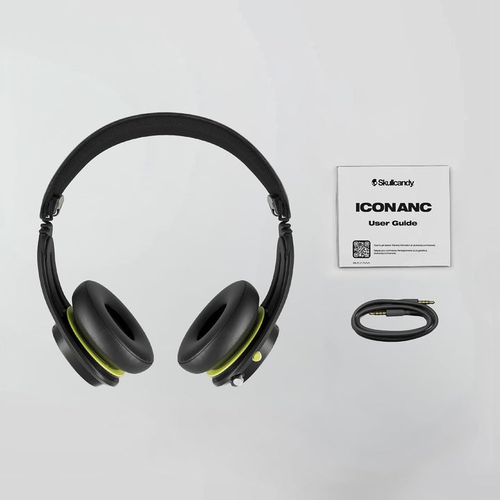 Skullcandy Icon ANC Wireless On-Ear Bluetooth Headphones, Active Noise Cancelling, Up to 60 Hours Ba