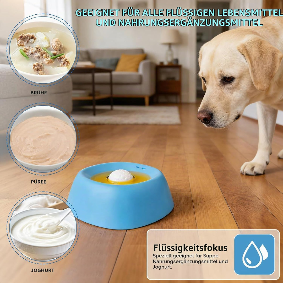 Dfydghb Schleckball Hunde, Beissfester Gummi Lick Bowl für Hunde Hundelickspielzeug, Nonrutsch Leckb