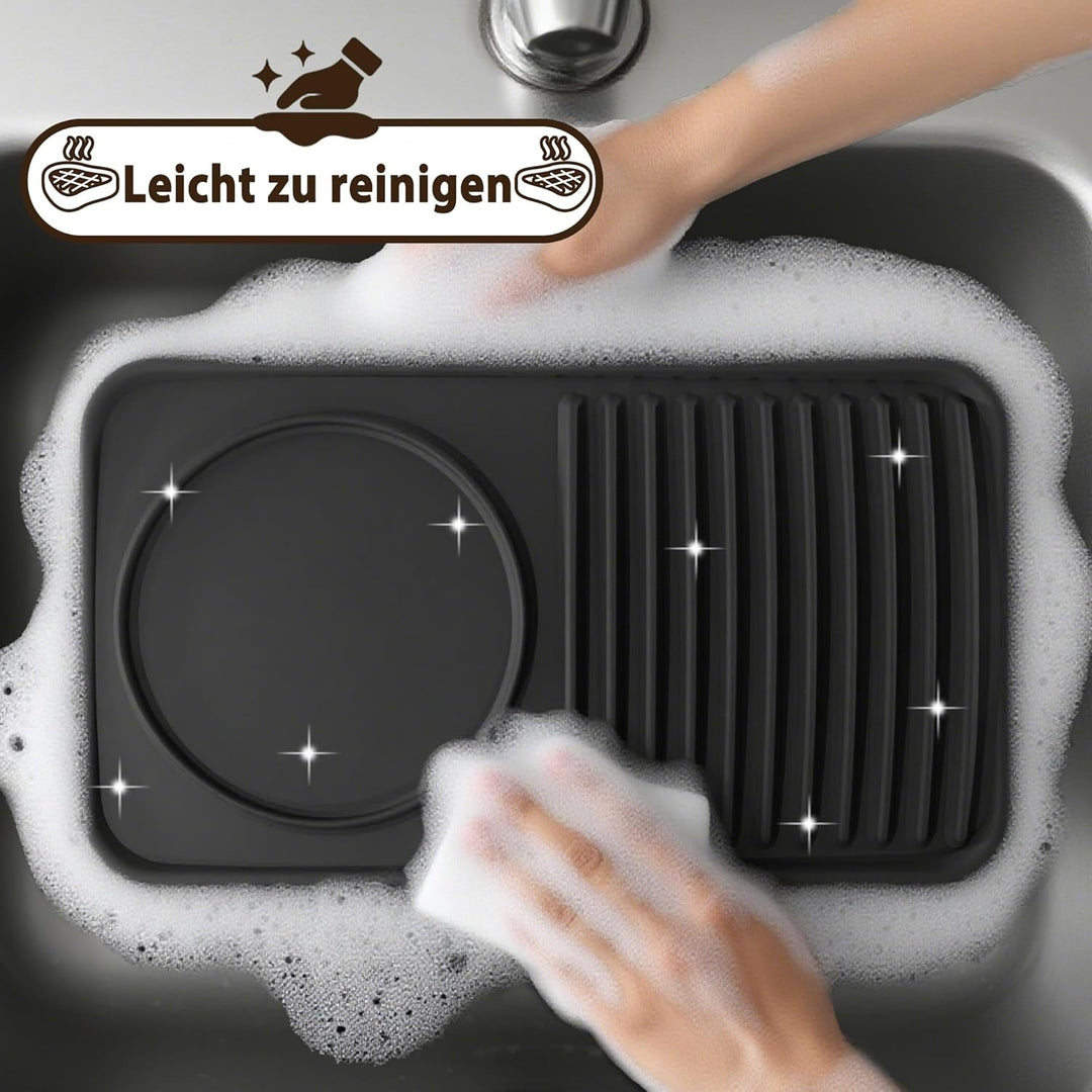 FIVMEN Raclette 8 Personen Raclette Grill 1600W mit 14 Pfännchen, Granitplatte & Antihaftplatte Elec