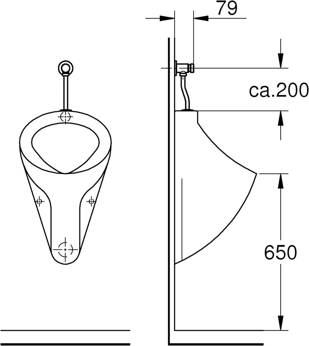 Rondo Urinal-Druckspüler