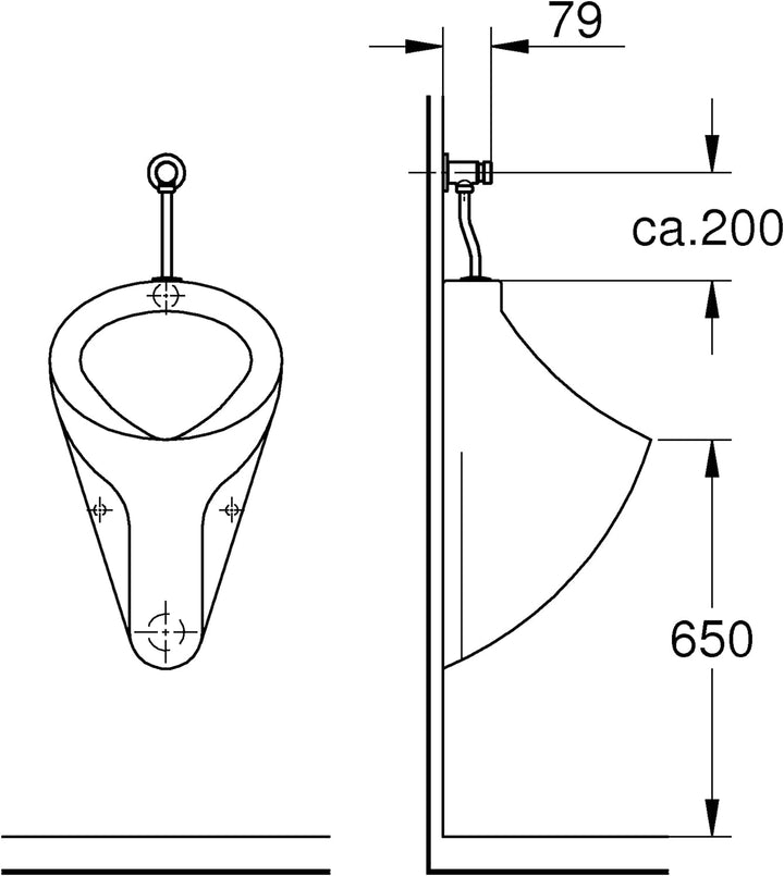 Rondo Urinal-Druckspüler