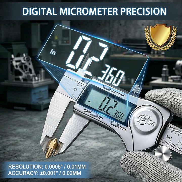 Kynup Digital Messschieber, Schieblehre Messwerkzeuge 150mm/6-Zoll Edelstahl IP54 Spritzwasserdicht