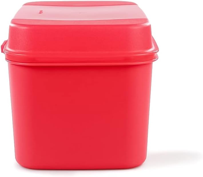 TUPPERWARE Schatztruhe 7,3 L erdbeerrot Schatzkiste Naschkätzchen Apollo Royal