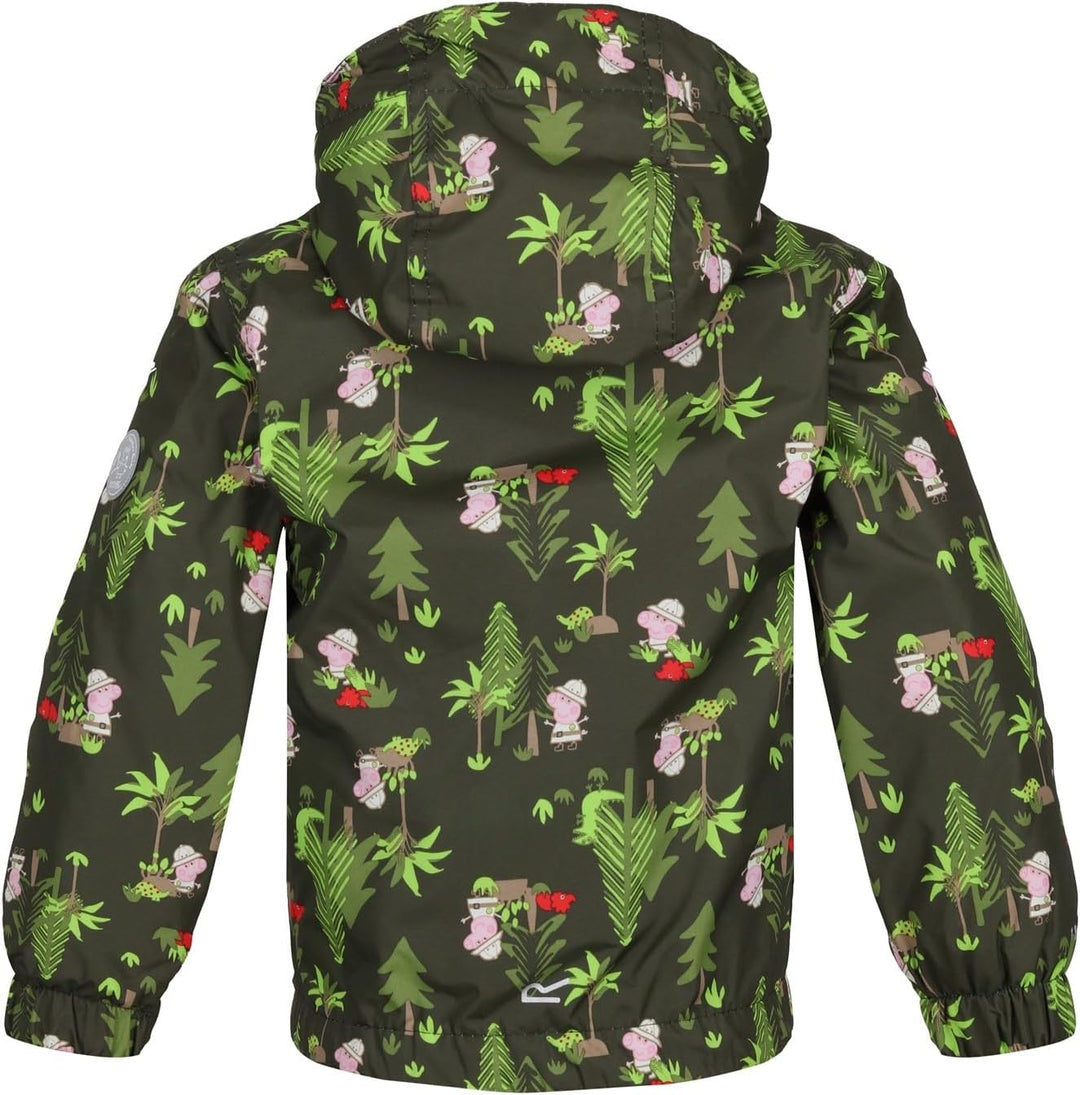 Regatta Unisex Kinder Peppa Muddy Puddle Jacket 12 Monate Dark Khaki, 12 Monate Dark Khaki
