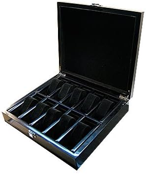 Edle Uhrenbox für 10 Uhren Massivholz in Klavierlack hochglänzend