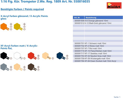 Mini Art 16035 - Trumpeter 2nd Westphalian Cuirassiers Re